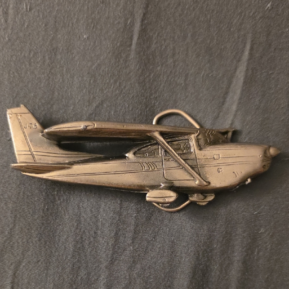 Vintage Airplane Belt Buckle